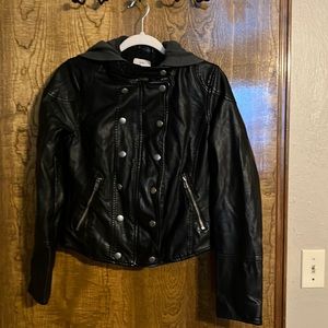 Free People Women’s Vegan Leather Jacket Size S